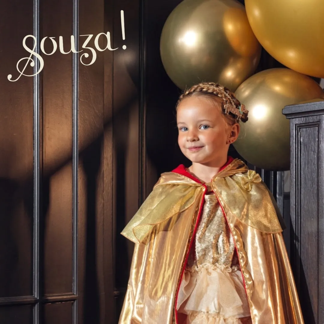 Souza! Princess Red Riding Hood mantello reversibile oro rosso