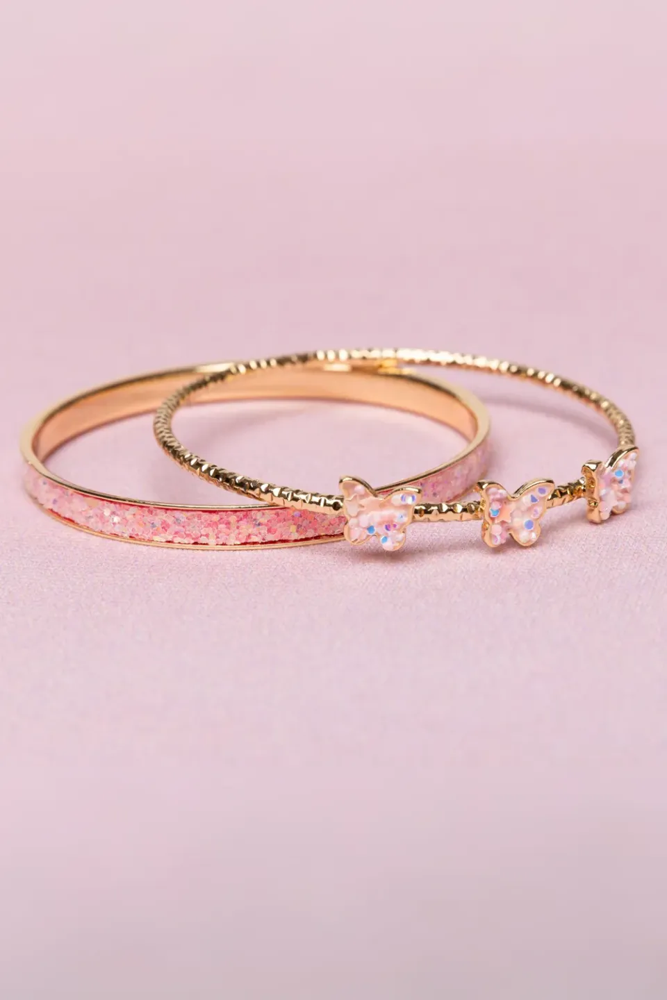 Great Pretenders Boutique Chic Butterfly Bangles braccialetti rosa