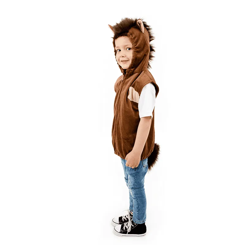 Pretend to Bee Cavallo costume bambino marrone 3-7 anni in velluto
