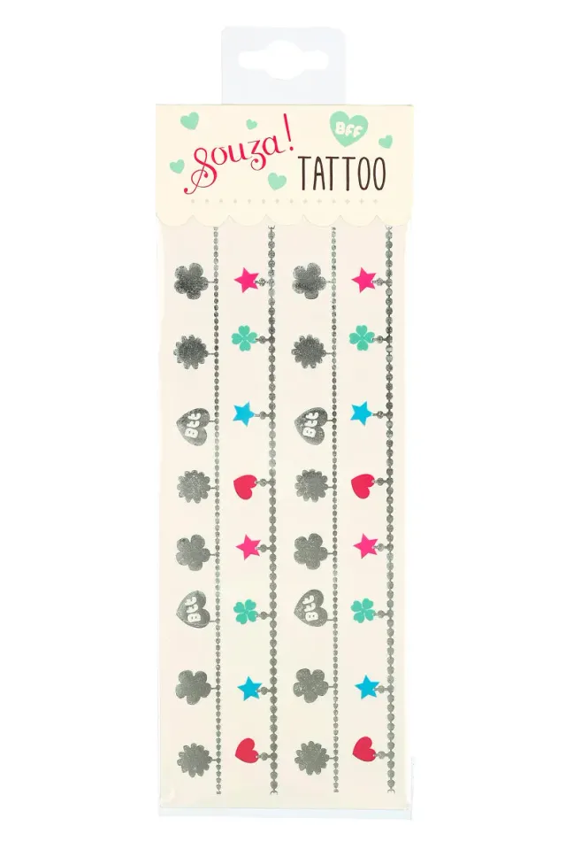 Souza! BFF tatuaggi temporanei bambini multicolore