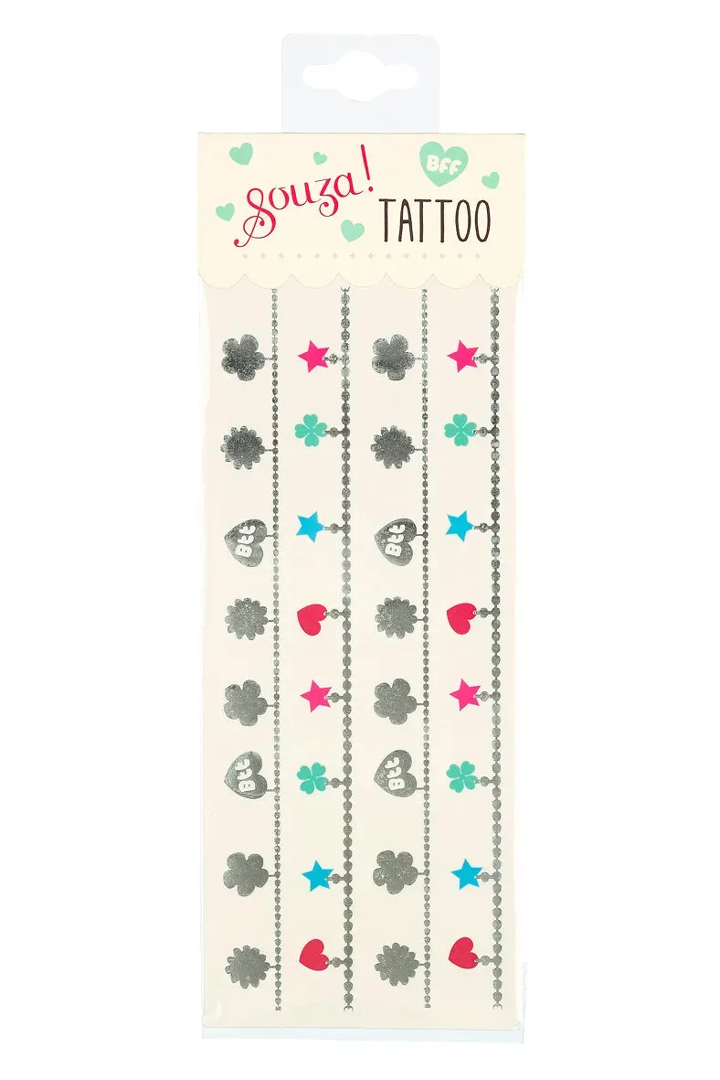 Souza! BFF tatuaggi temporanei bambini multicolore