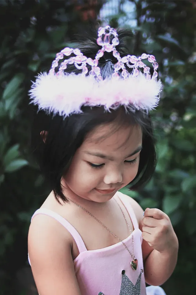 Great Pretenders Princess corona rosa argento bambina