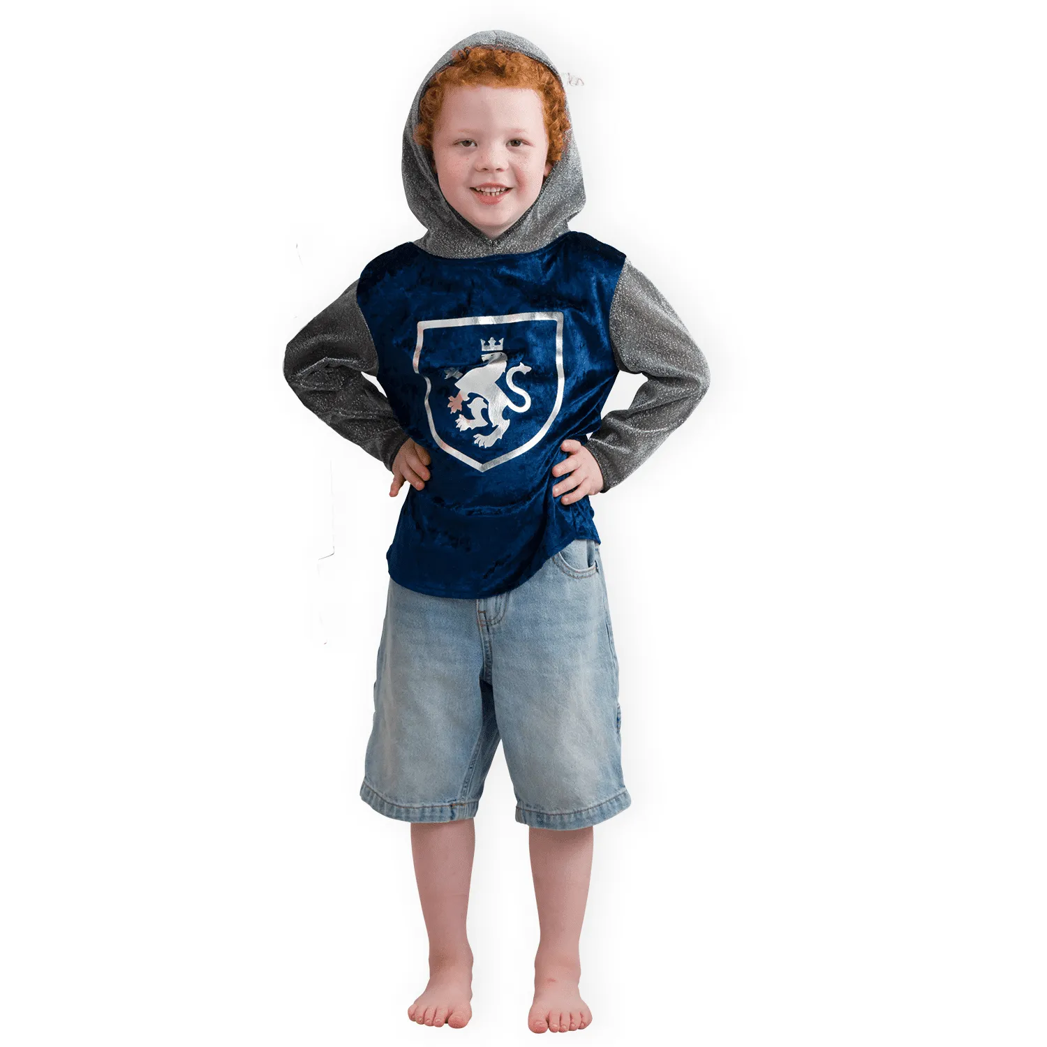 Pretend to Bee Blue Knight costume bambino in raso
