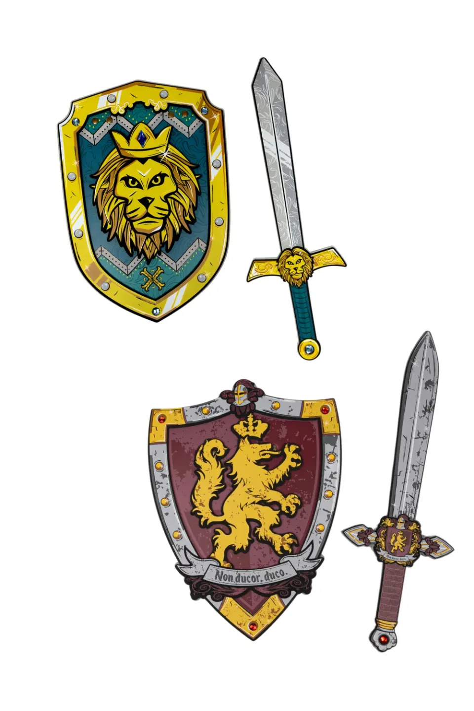 Great Pretenders Lionheart set cavaliere 4 pezzi con spada e scudo