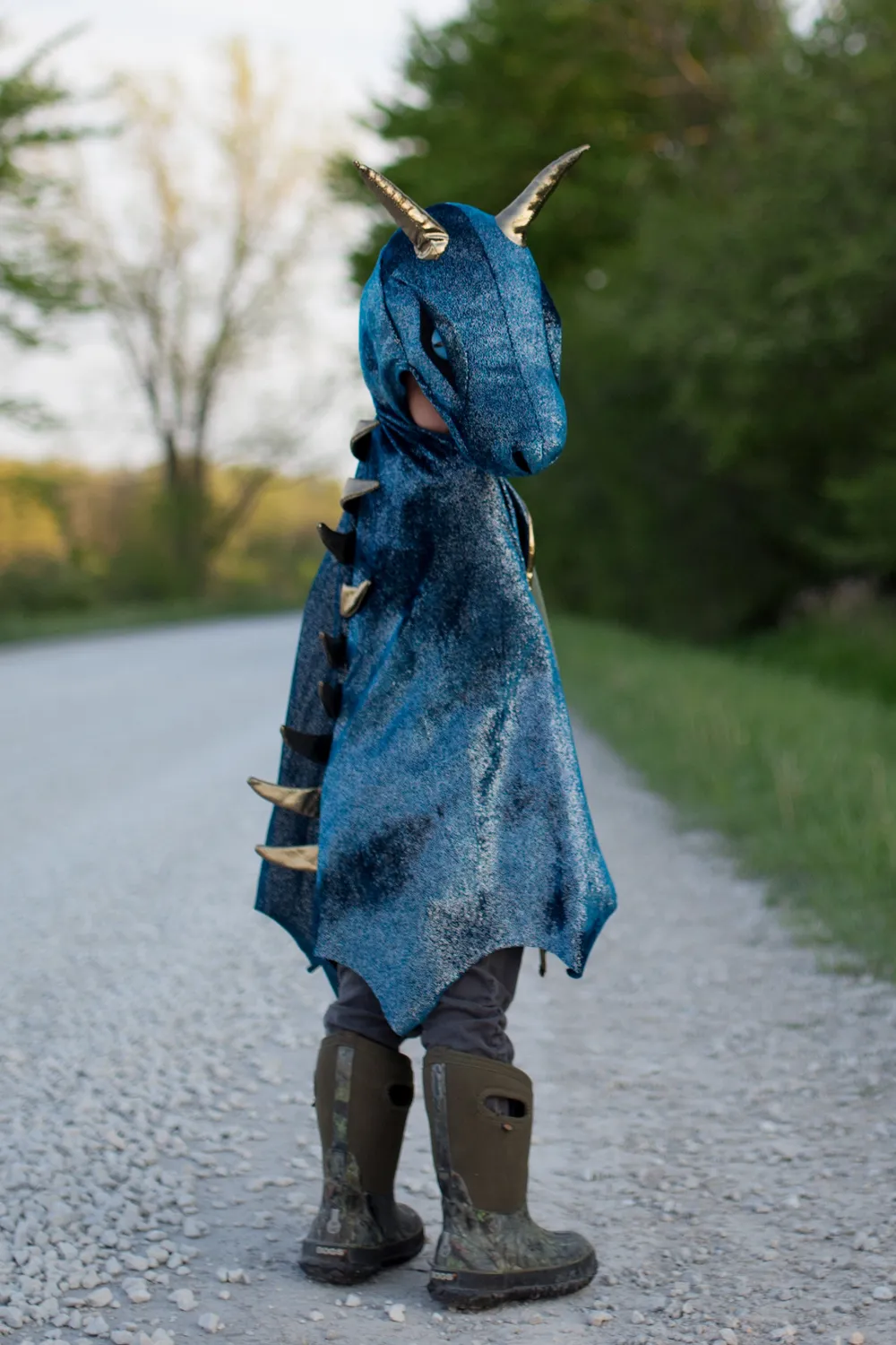 Great Pretenders Starry Night Dragon mantello drago blu