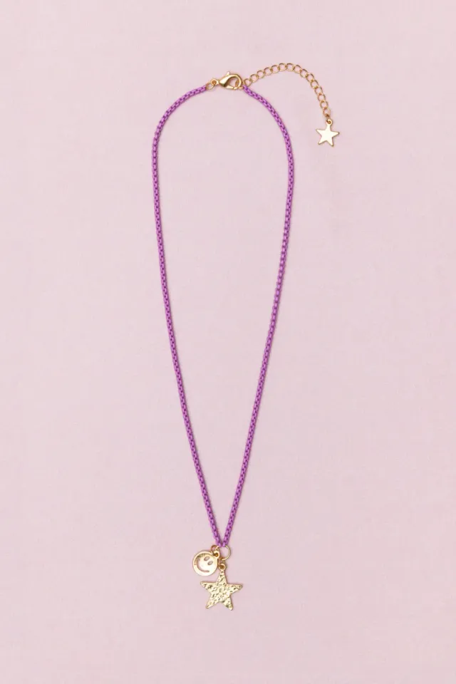 Great Pretenders Boutique Chic Starshine Smiles collana viola