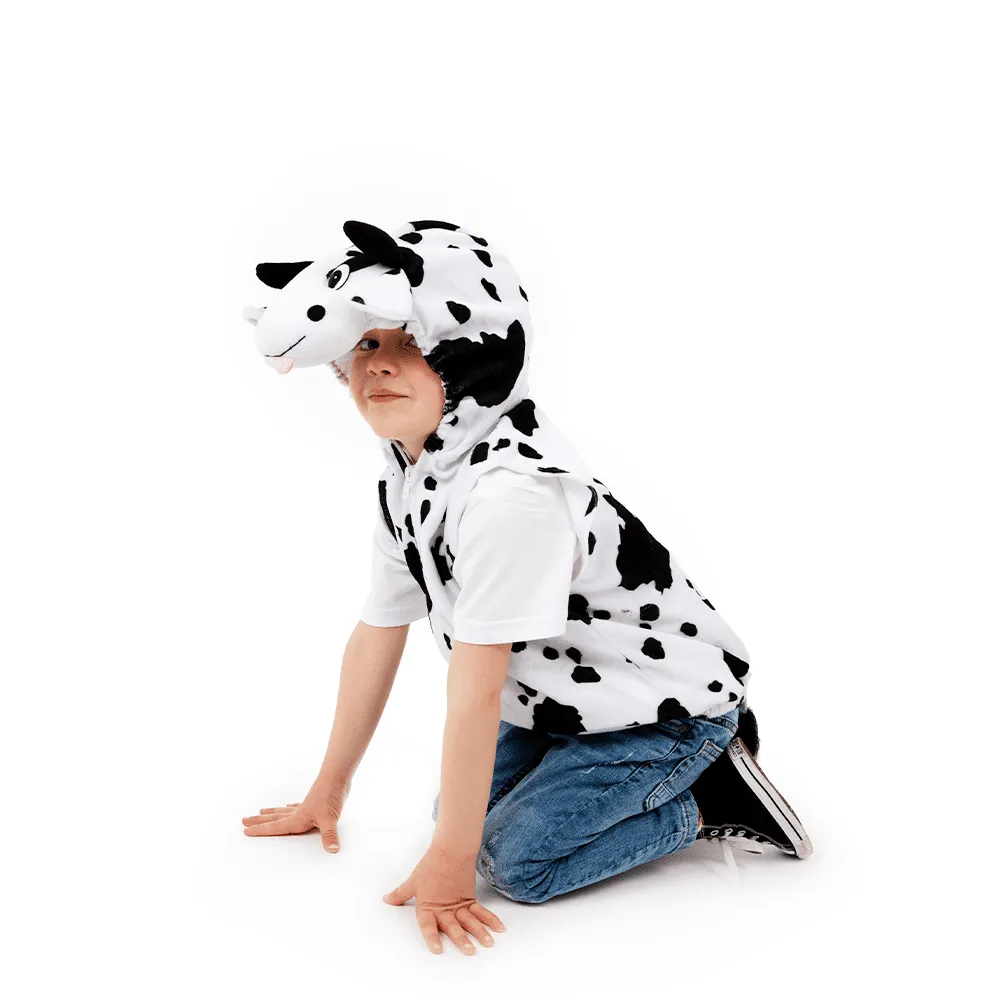 Pretend to Bee Cow maglia travestimento mucca con cappuccio