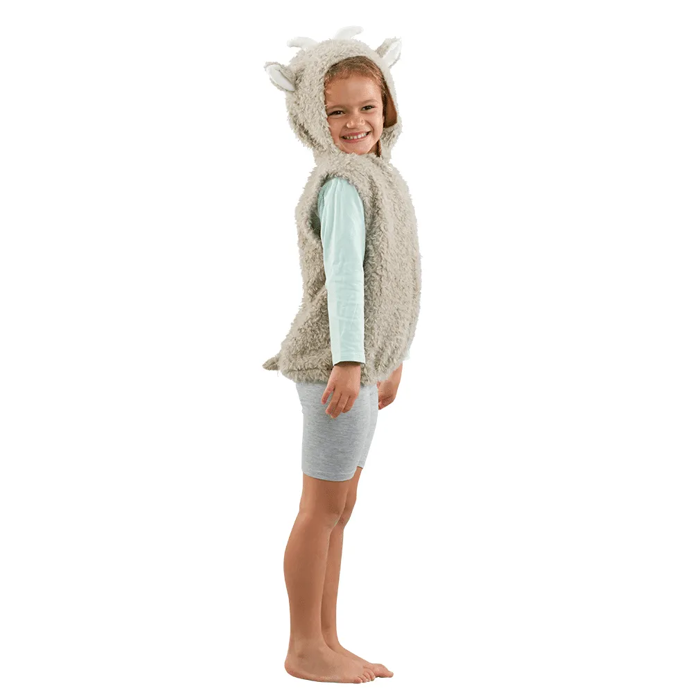PRETEND TO BEE Goat Costume Top costume capretta pile zip