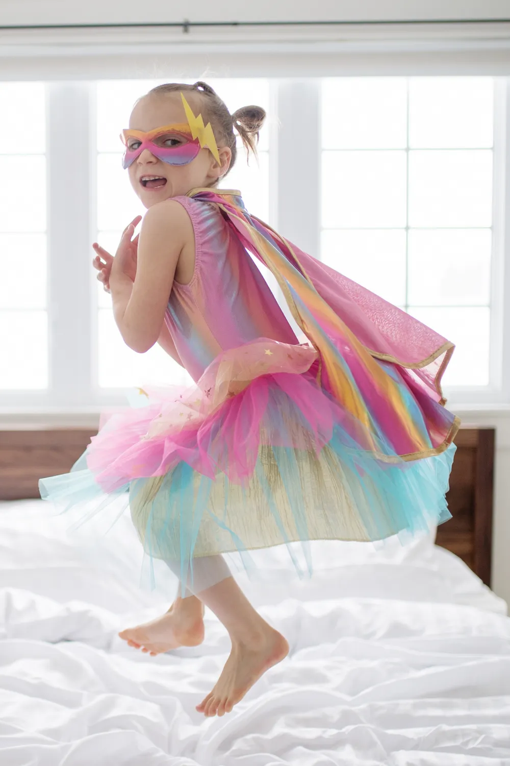 Great Pretenders Tutu mantello e maschera supereroe