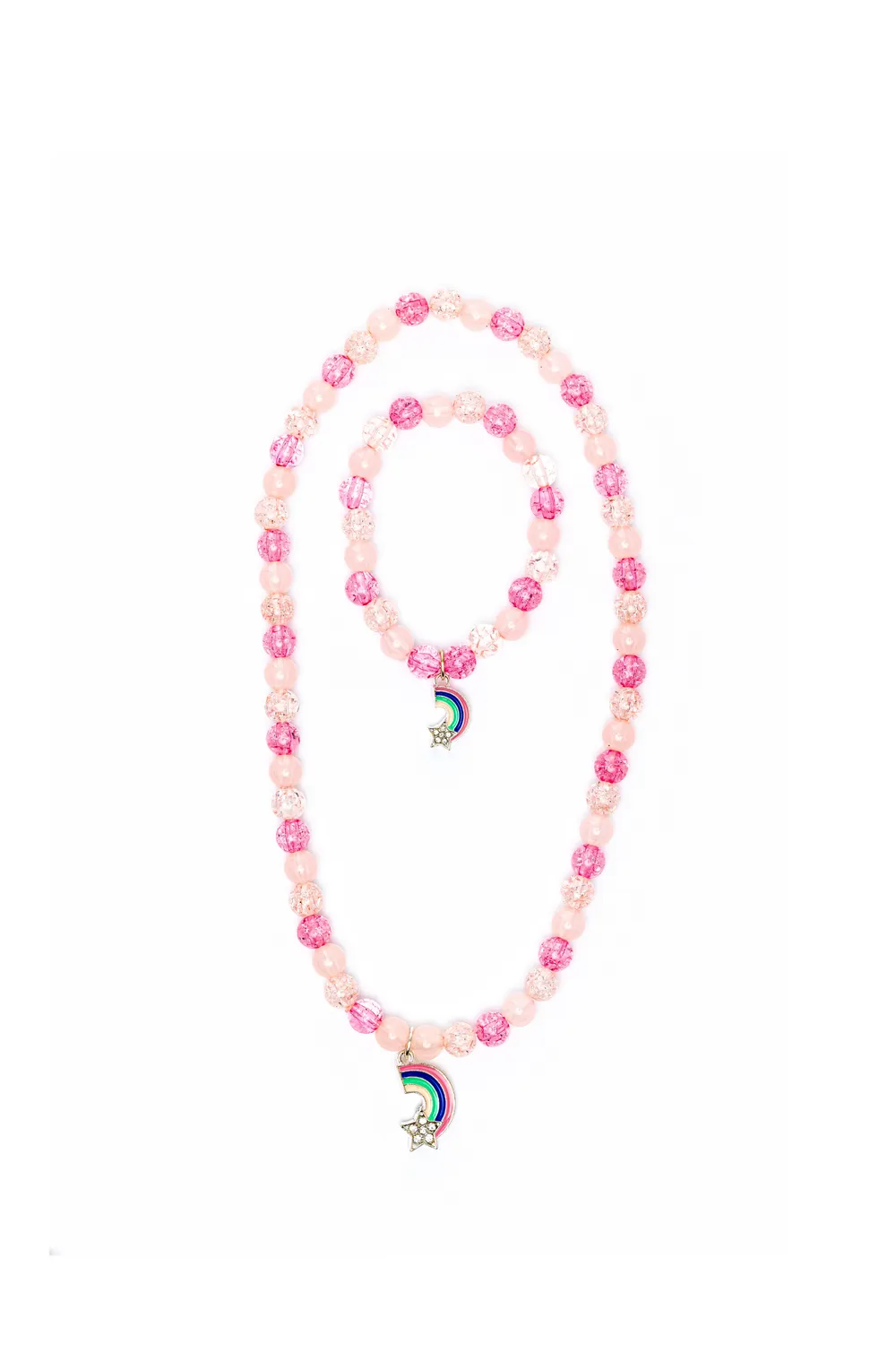Great Pretenders Rainbow set collana e bracciale viola
