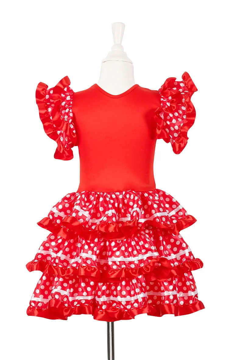 Souza! Marisol vestito flamenco bambina rosso ballo