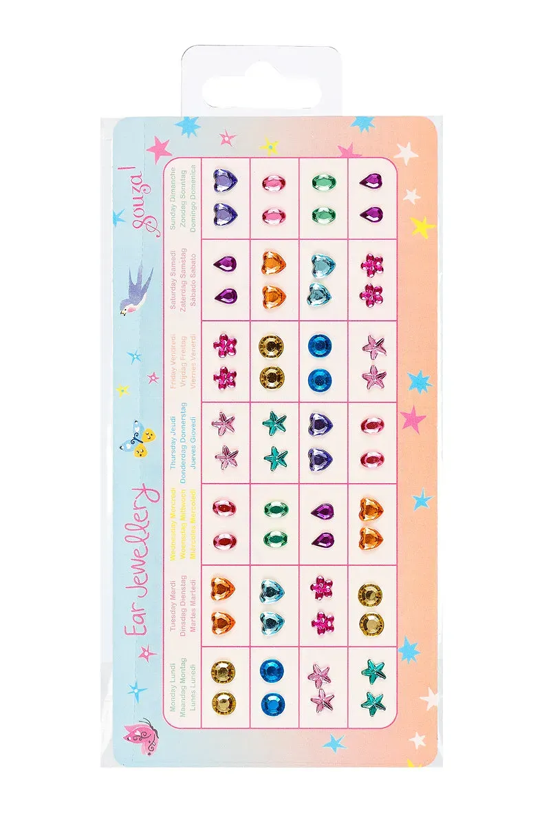 Souza! Ear stickers orecchini adesivi multicolore 28 paia