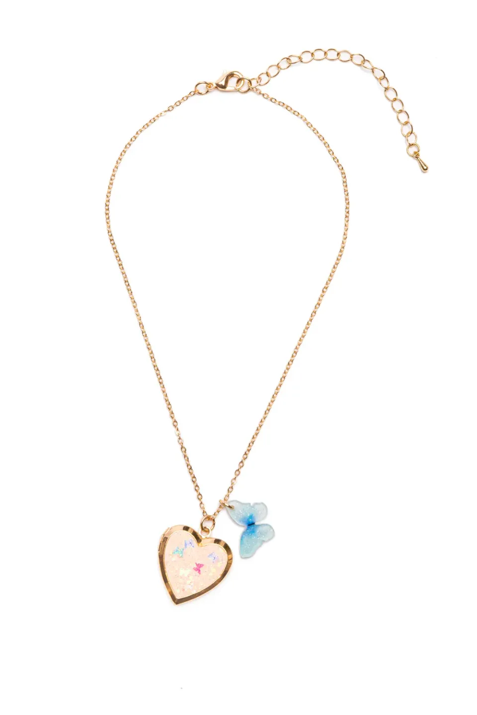 Great Pretenders Butterfly Heart Locket collana cuore