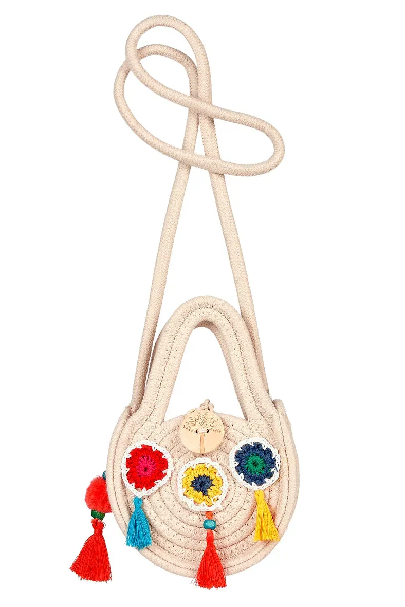 Souza! Jasmijn flower borsetta bianca 1 pz fiori