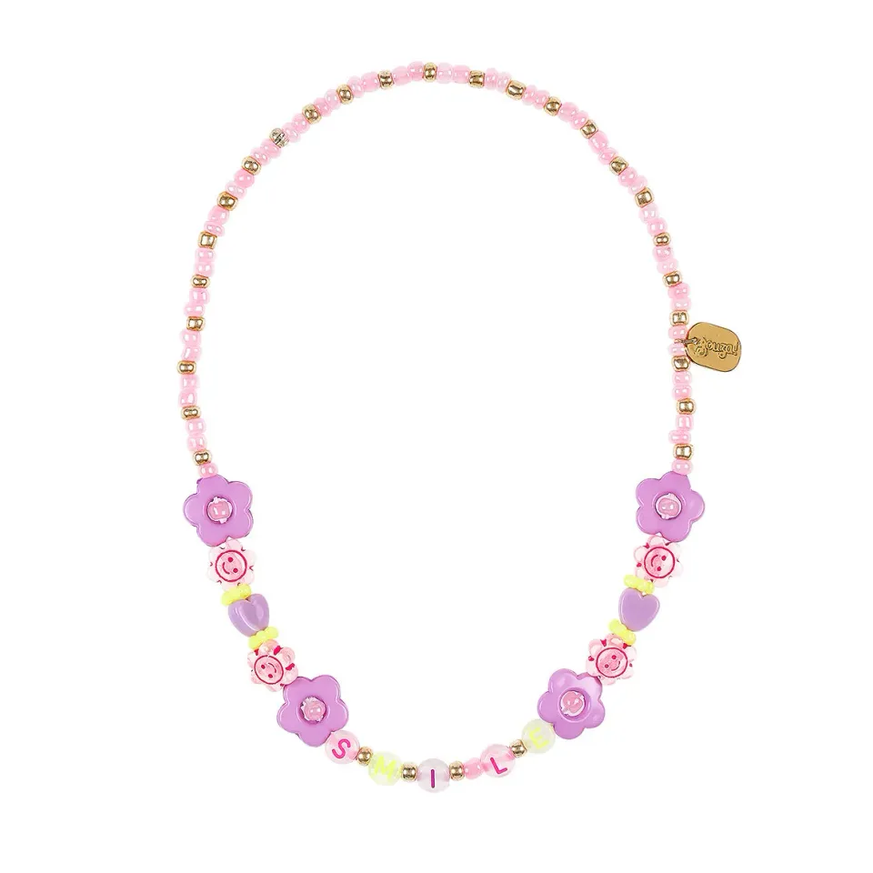 Souza! Tabitha collana perline rosa fiori 38 cm