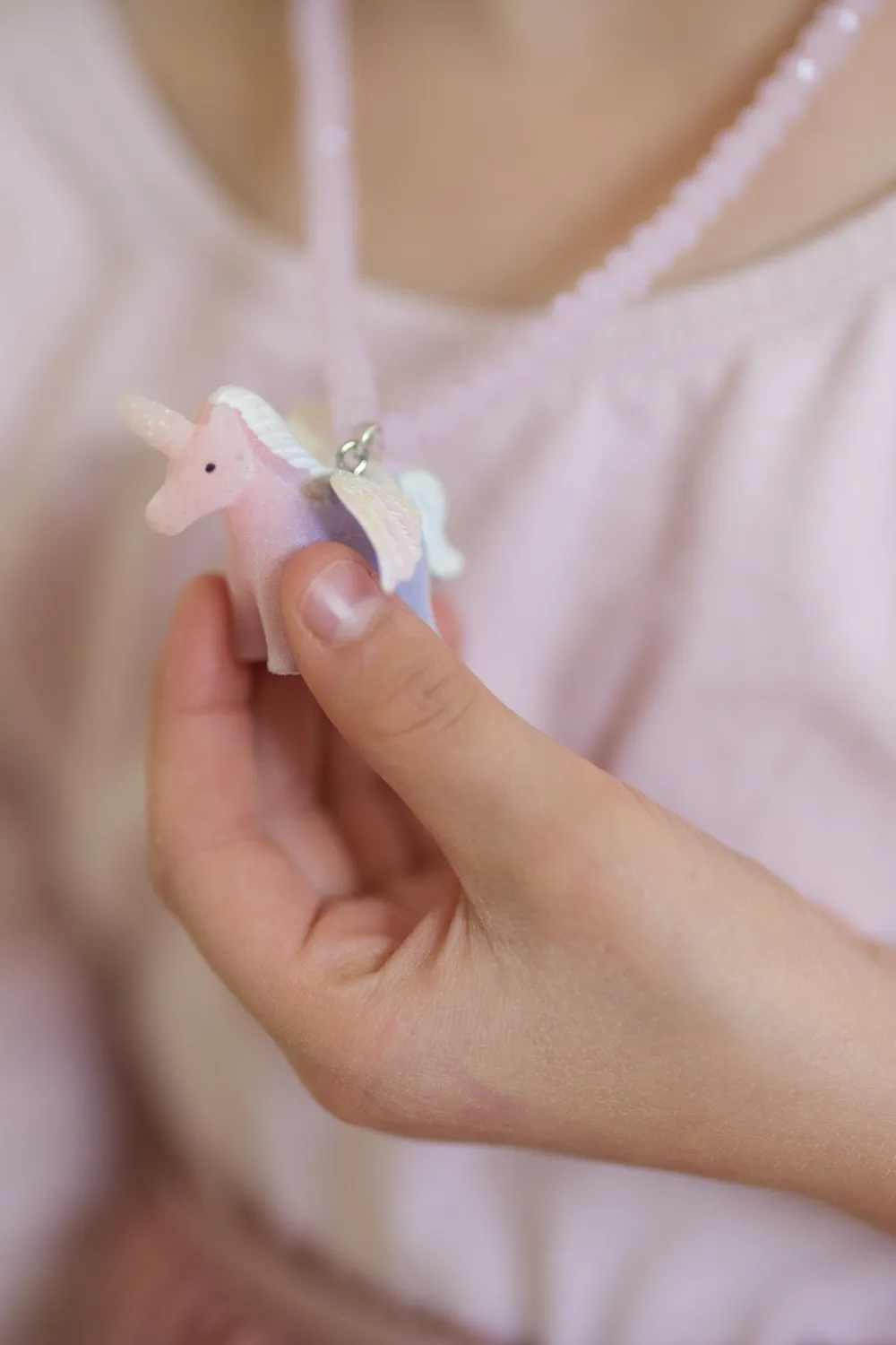 Great Pretenders Fancy Unicorn collana unicorno rosa perle