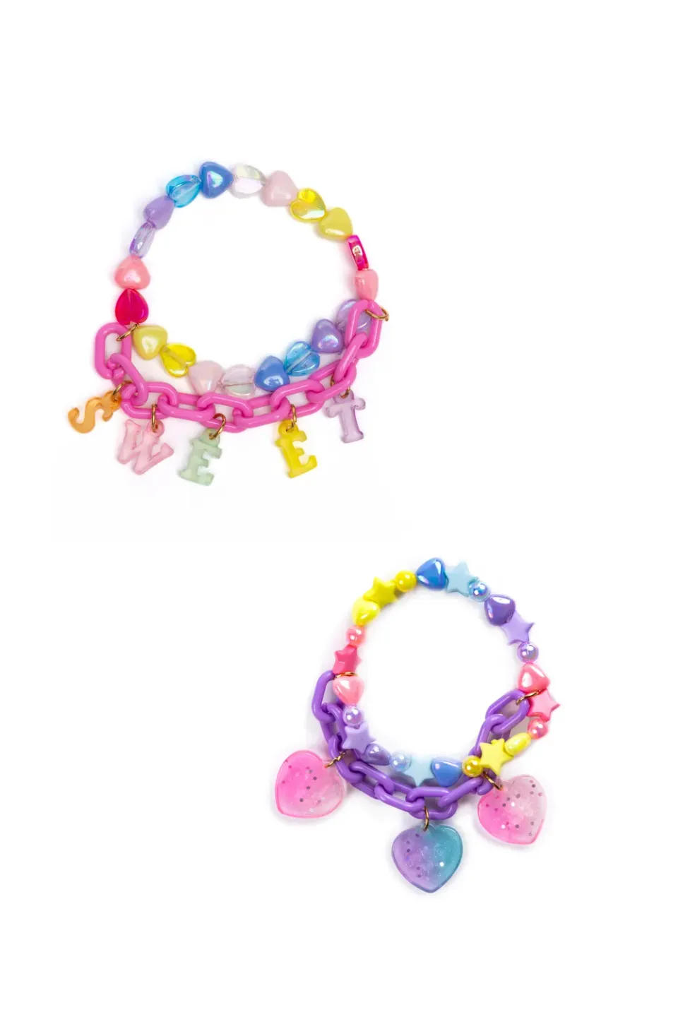Great Pretenders Sweet Heart braccialetti cuore 2 pezzi