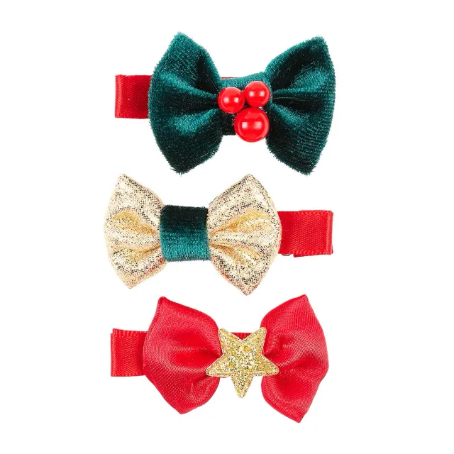 Souza! Dounia Bow mollette capelli natalizie 3 pz