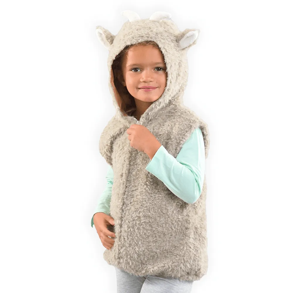 PRETEND TO BEE Goat Costume Top costume capretta pile zip