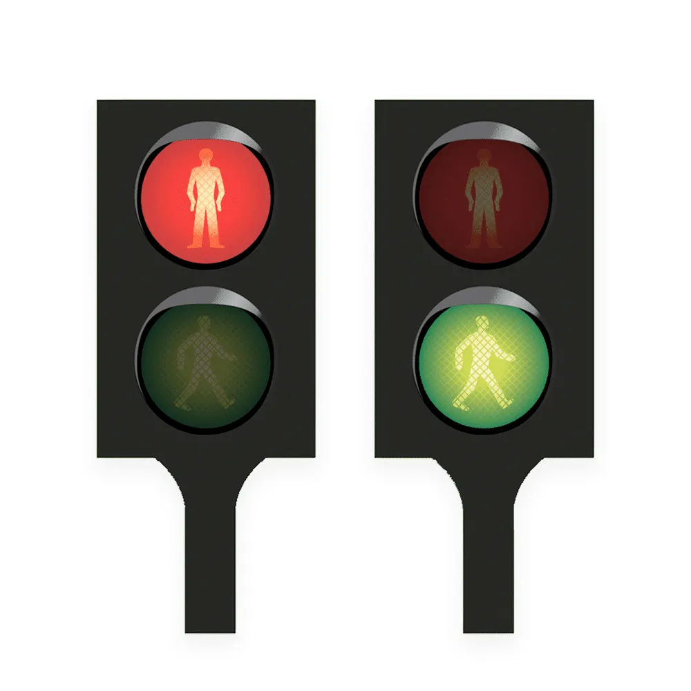 PRETEND TO BEE Pedestrian Crossing Light Sign segnale pedonale gioco