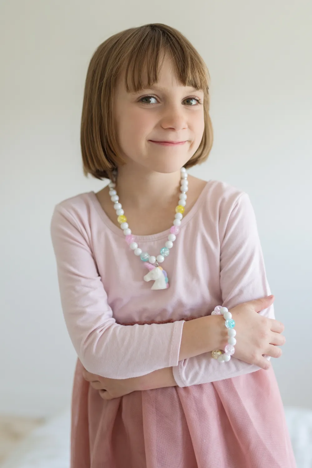 Great Pretenders Set Collana Bracciale Unicorno Bianco