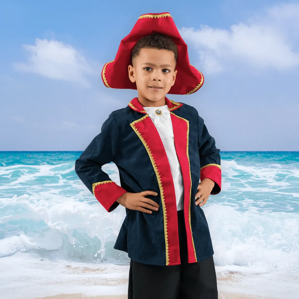 PRETEND TO BEE Pirate Captain costume pirata bambino con cappello