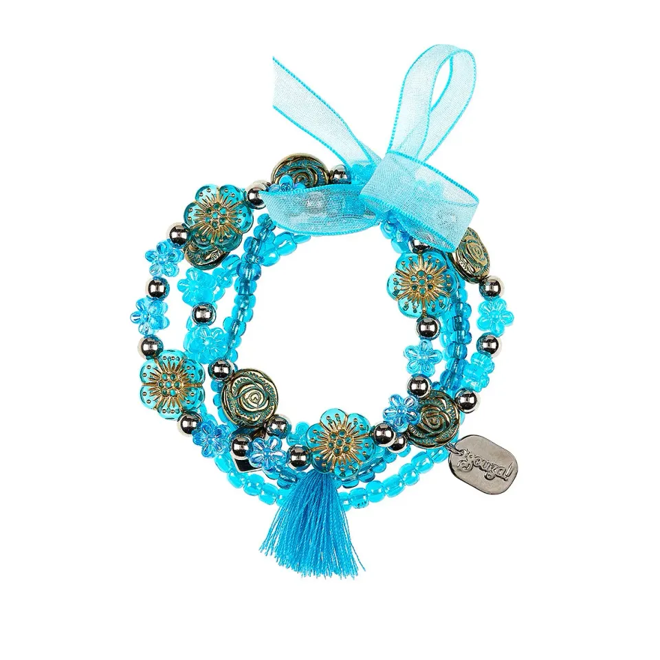 Souza! Amra Flower bracciale bambina blu fiori