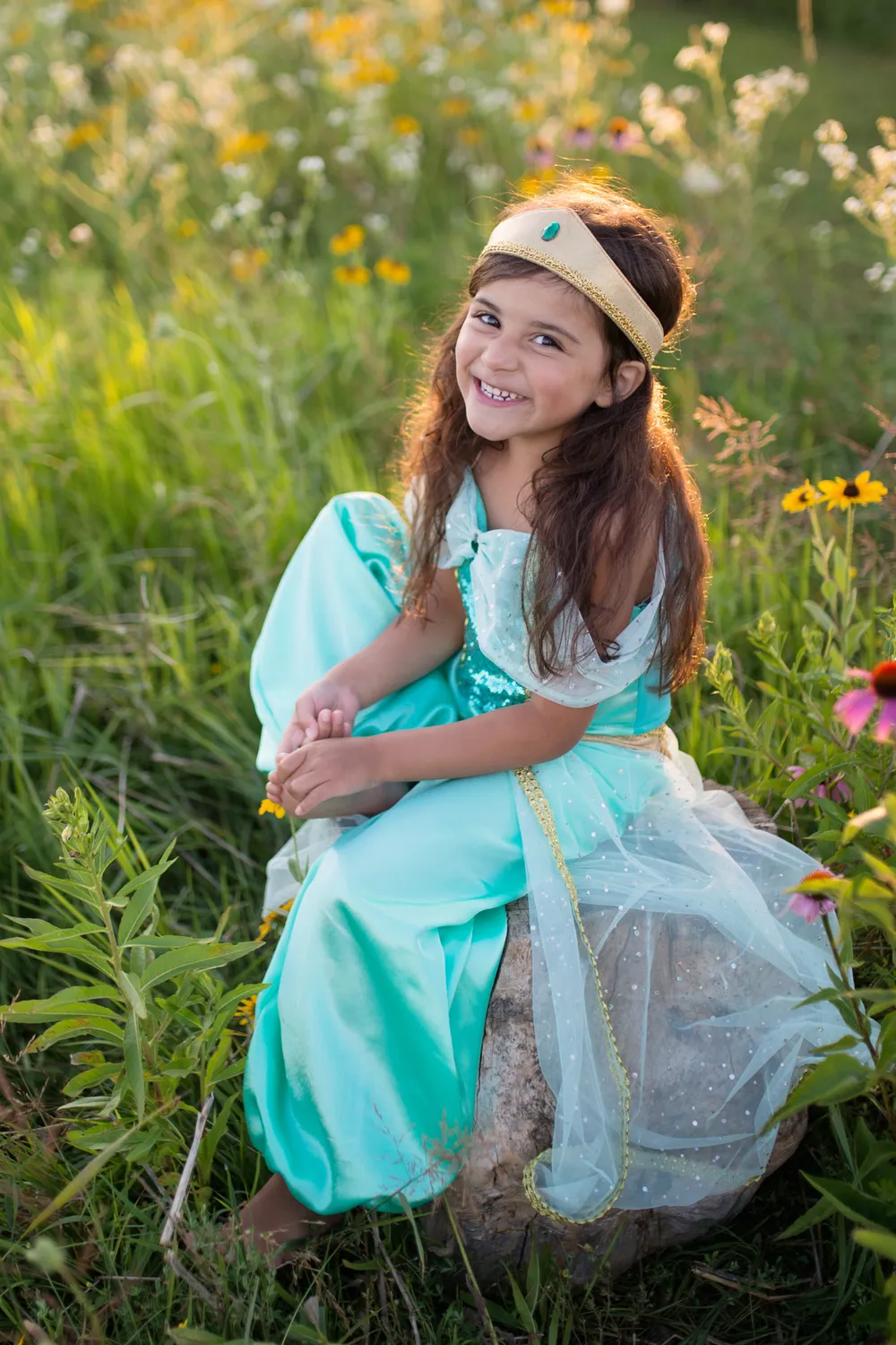 Great Pretenders Arabian Princess costume principessa 3 pezzi turchese