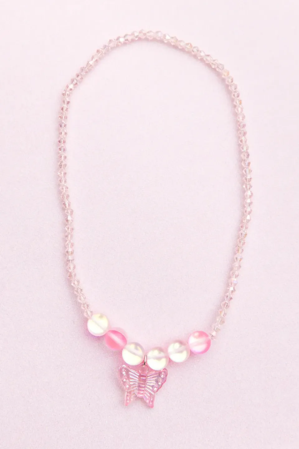 Great Pretenders Boutique Holo Pink Crystal collana bimba