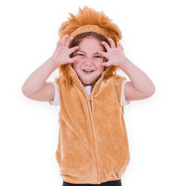 Pretend to Bee Lion costume leone gilet criniera