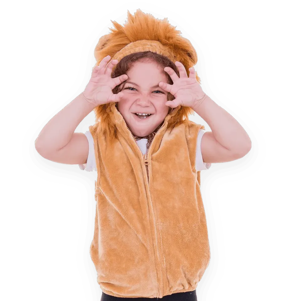 Pretend to Bee Lion costume leone gilet criniera