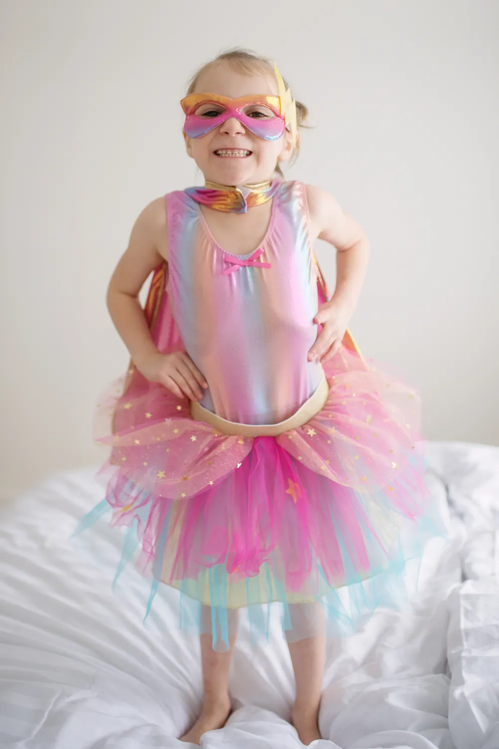 Great Pretenders Tutu mantello e maschera supereroe