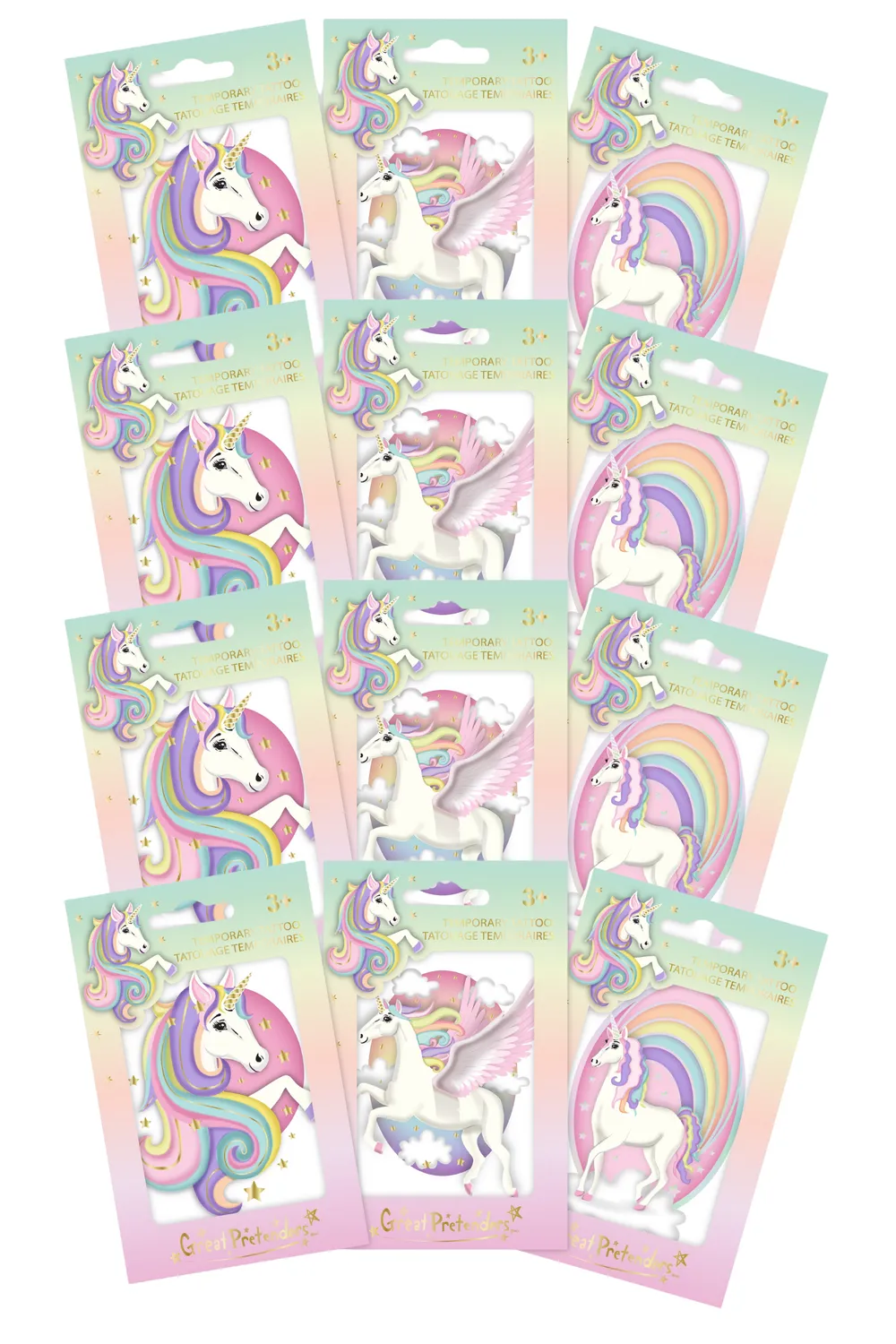 Great Pretenders Unicorn tatuaggi temporanei