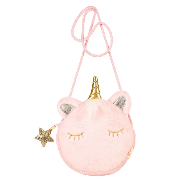 Souza Lula borsetta rosa gatto con unicorno